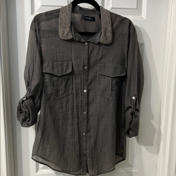 Scotch & Soda Tops - Scotch & Soda Elegant Olive Green Blouse